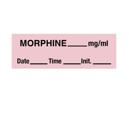 Tape, Morphine 1/2 X 500 Pink W/Black